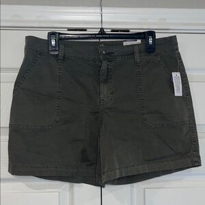 St. John's Bay Olive Green Women Shorts